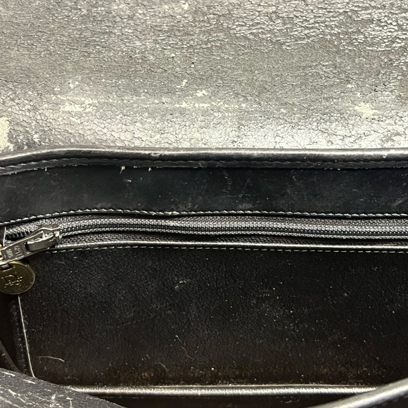 Dior Vintage Crossbody Bag Handbag Purse Black Leather - Made in France - Picture 10 of 13